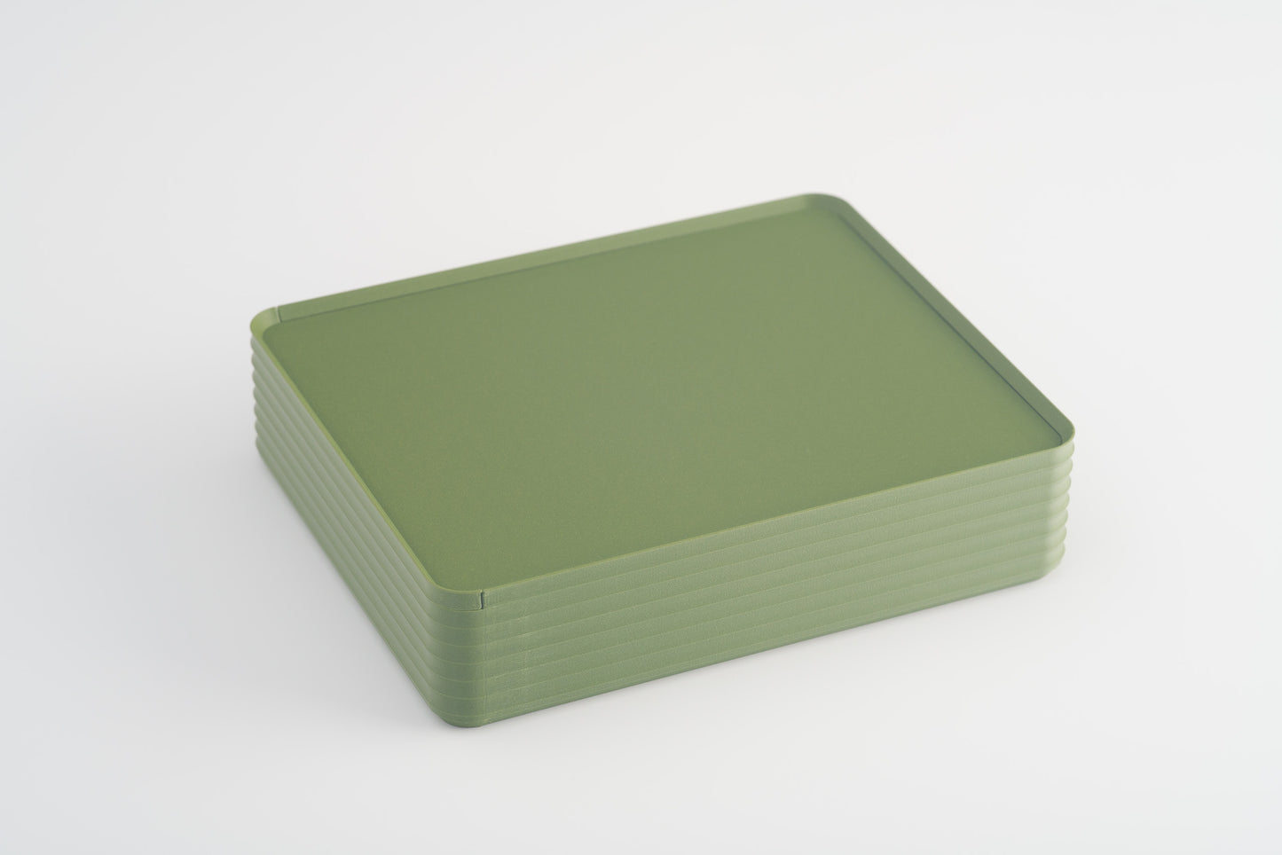 Z Co Projects Rib Series box double-wide matte dark army green displayed on a white background.