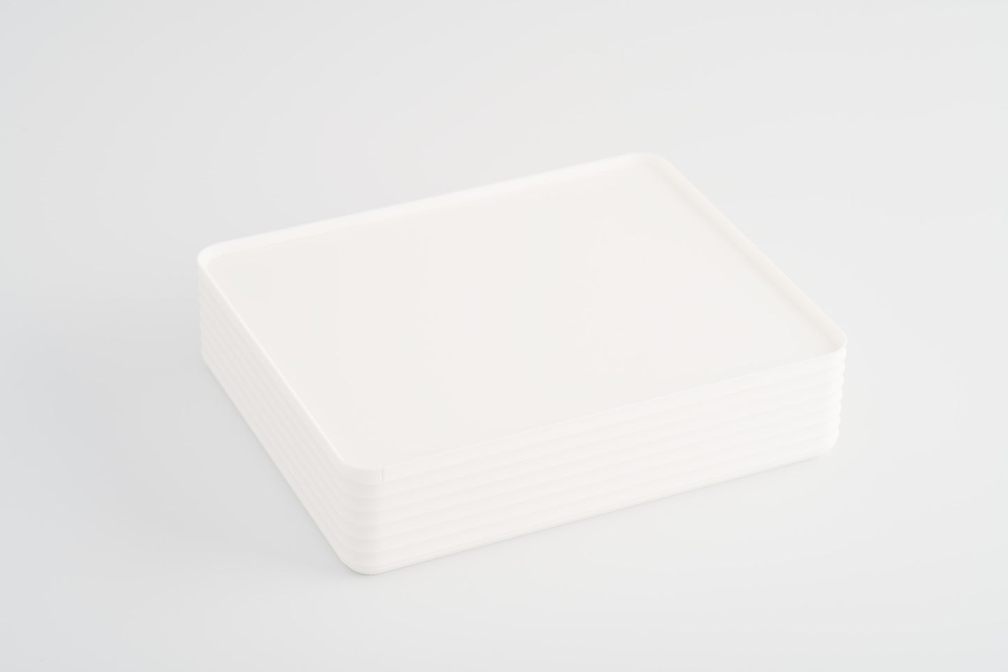 Z Co Projects Rib Series box double-wide matte ivory white displayed on a white background.