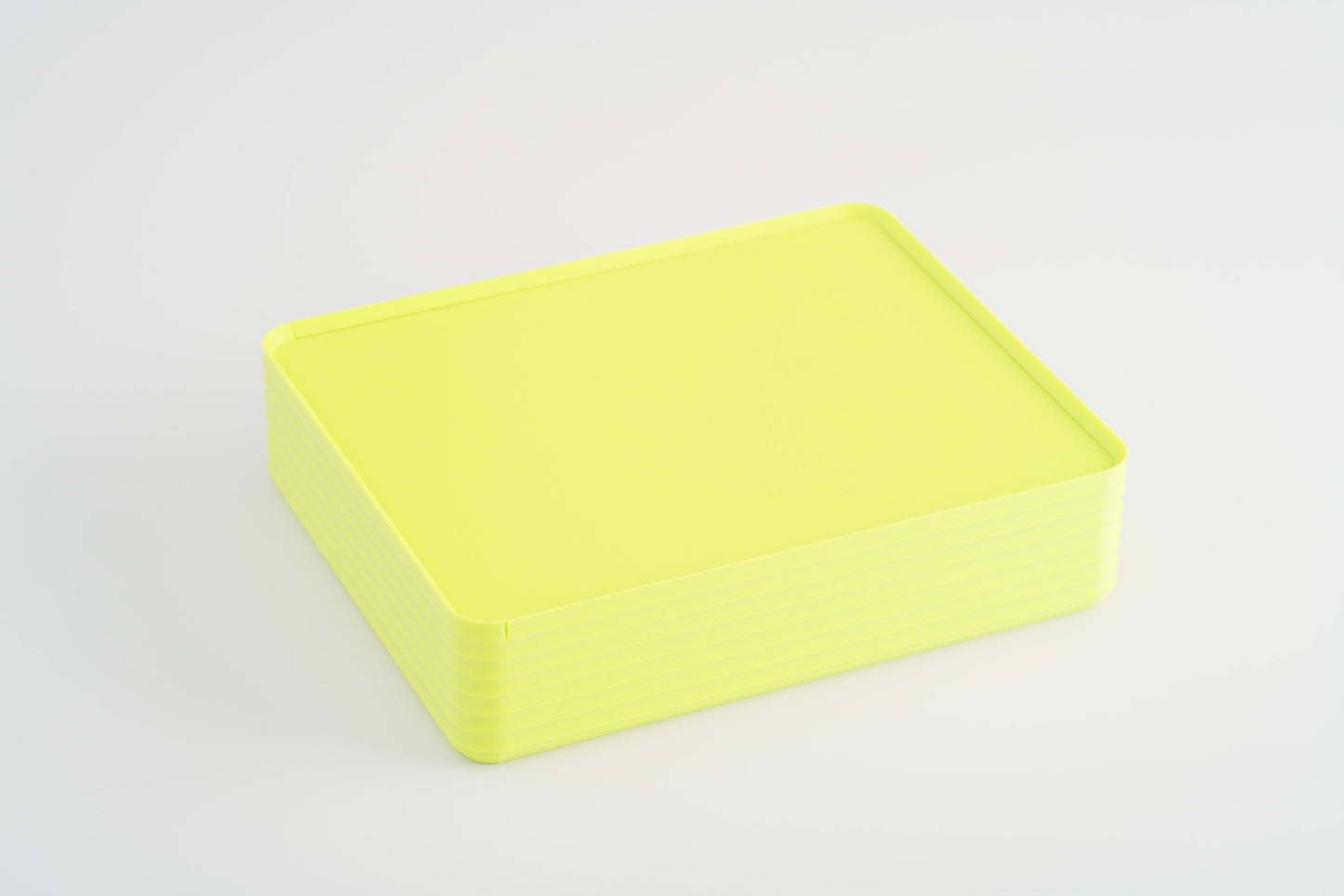 Z Co Projects Rib Series box double-wide matte lime green displayed on a white background.