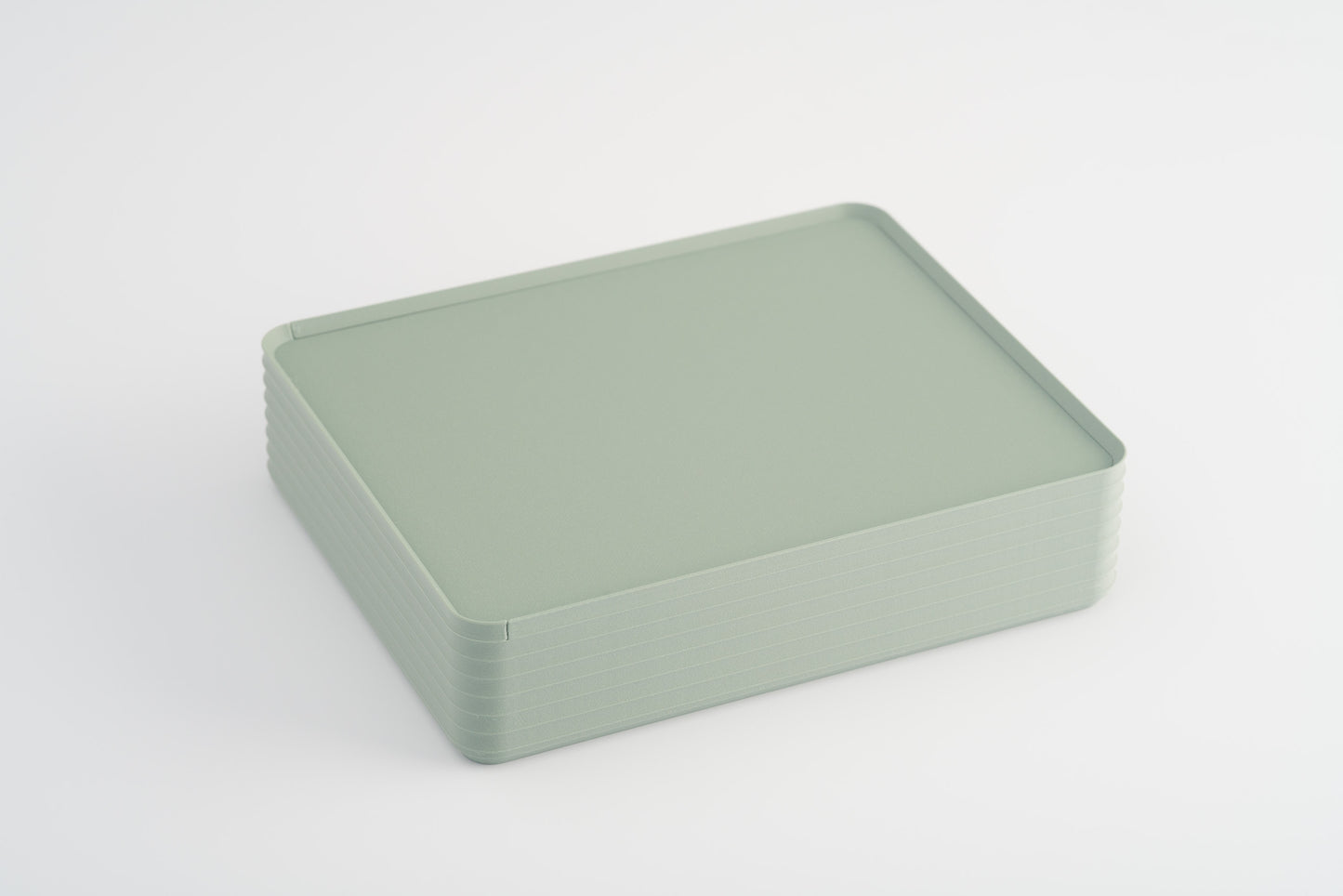 Z Co Projects Rib Series box double-wide matte muted green displayed on a white background.