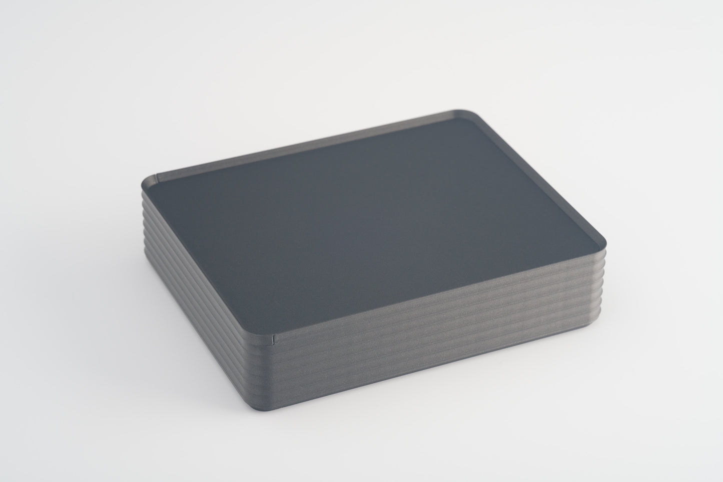 Z Co Projects Rib Series box double-wide metallic iron gray displayed on a white background.