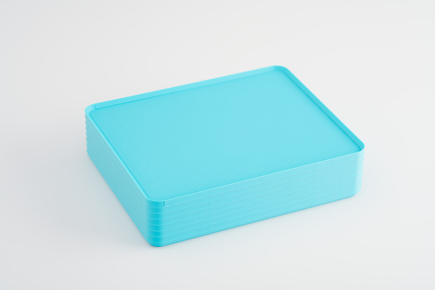 Z Co Projects Rib Series box double-wide turquoise displayed on a white background.