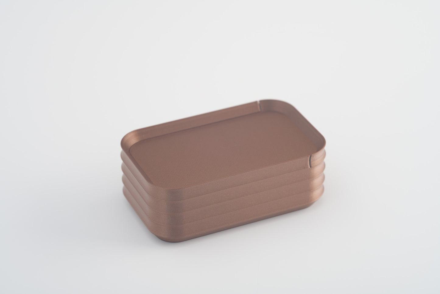 Z Co Projects Rib Series box mini metallic copper brown displayed on a white background.