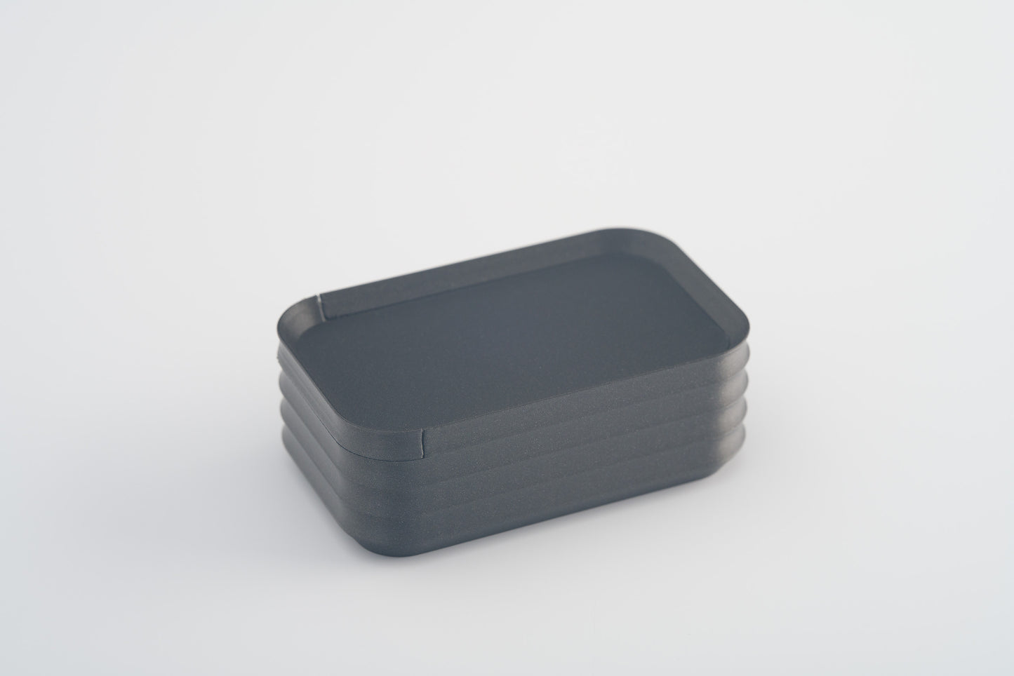 Z Co Projects Rib Series box mini metallic iron gray displayed on a white background.