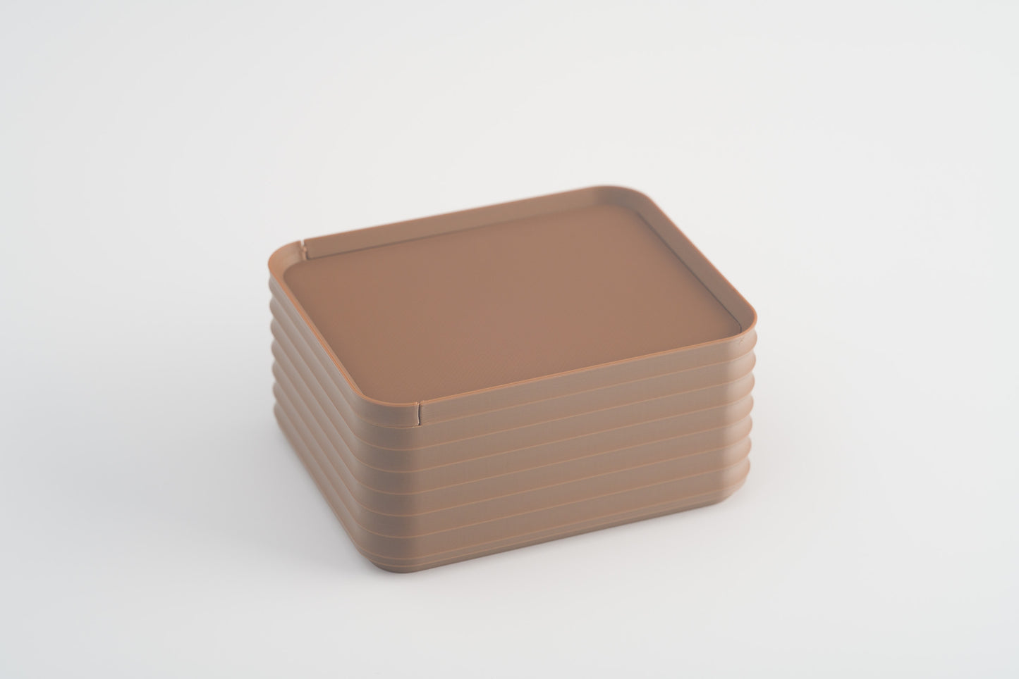 Z Co Projects Rib Series box small cocoa brown displayed on a white background.