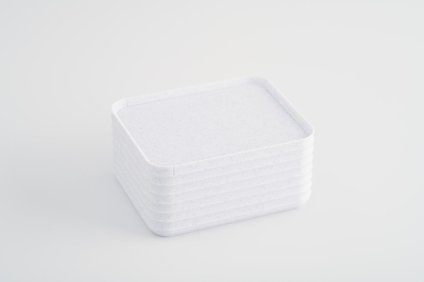 Z Co Projects Rib Series box small marble white displayed on a white background.