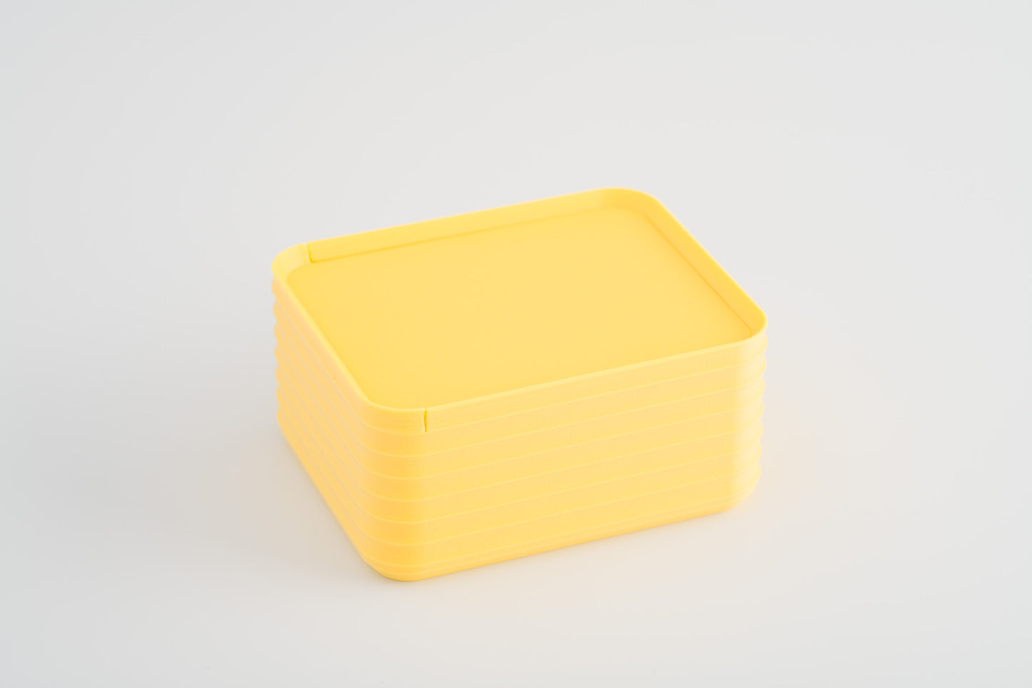 Z Co Projects Rib Series box small matte lemon yellow displayed on a white background.