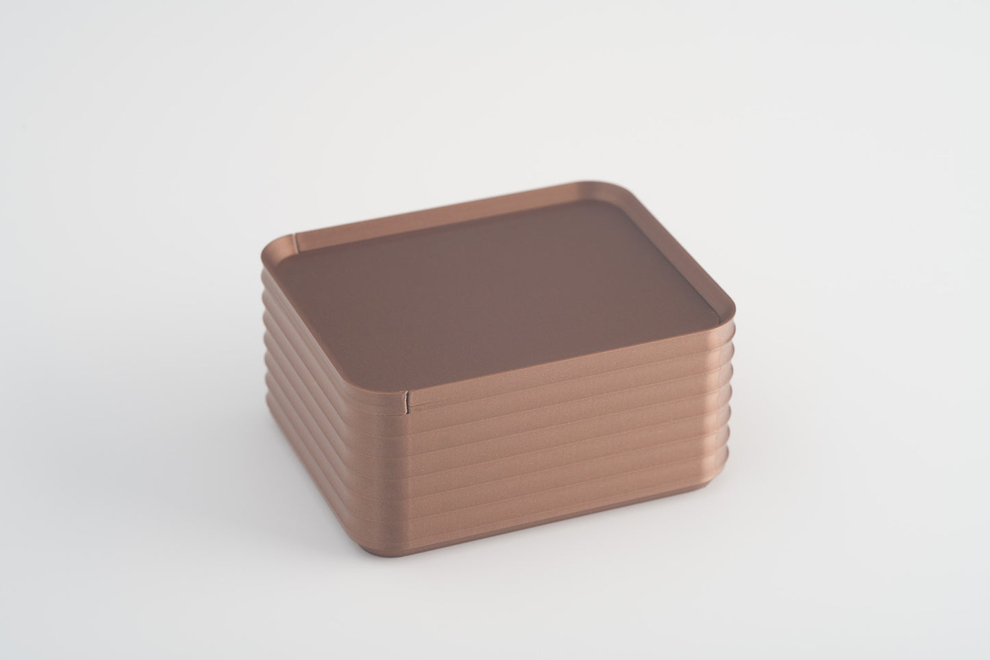 Z Co Projects Rib Series box small metallic copper brown displayed on a white background.